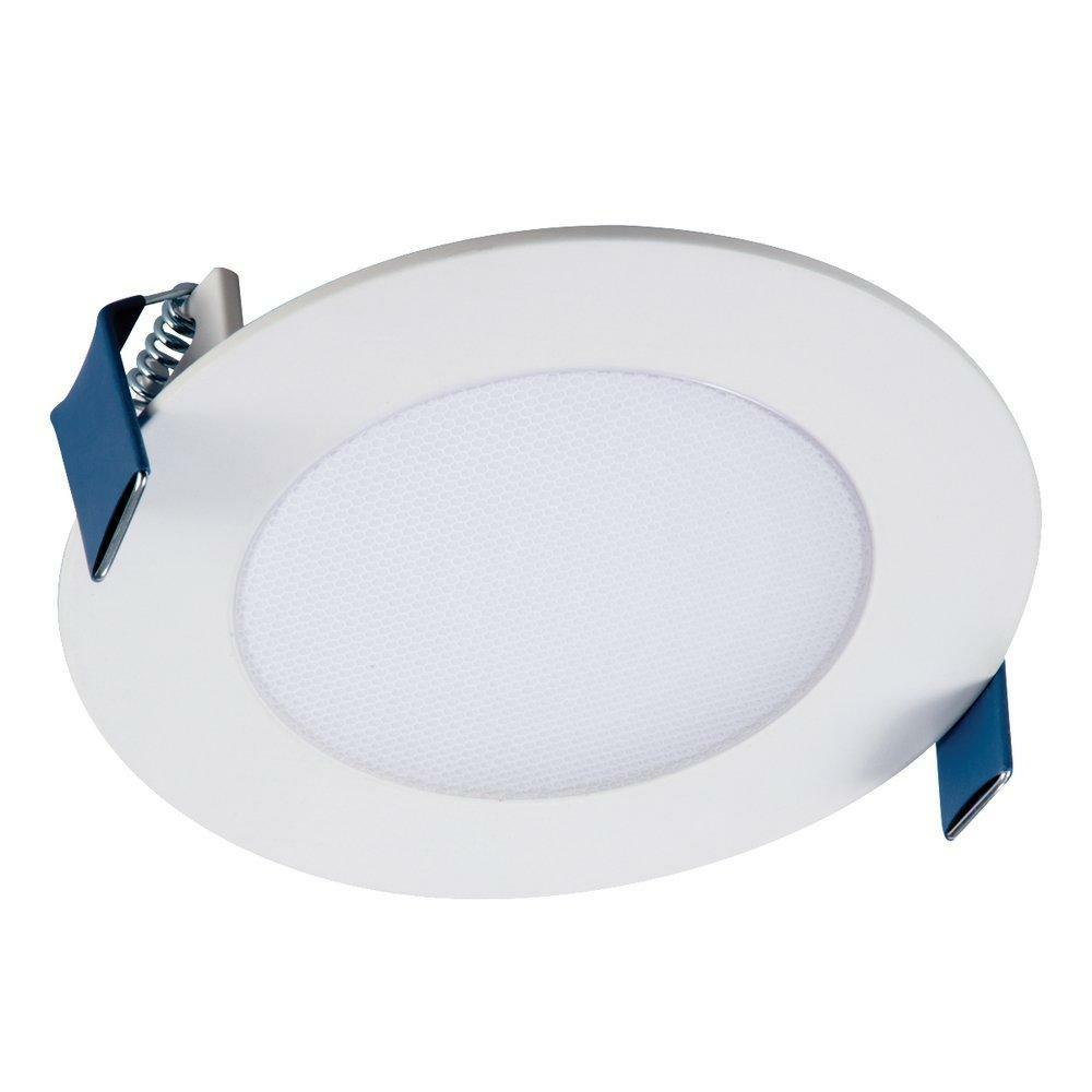 1-33/50 X 3-4/25 In. 12W Led Recessed Housing & Trim In Matte White Indoor Lighting Matte White