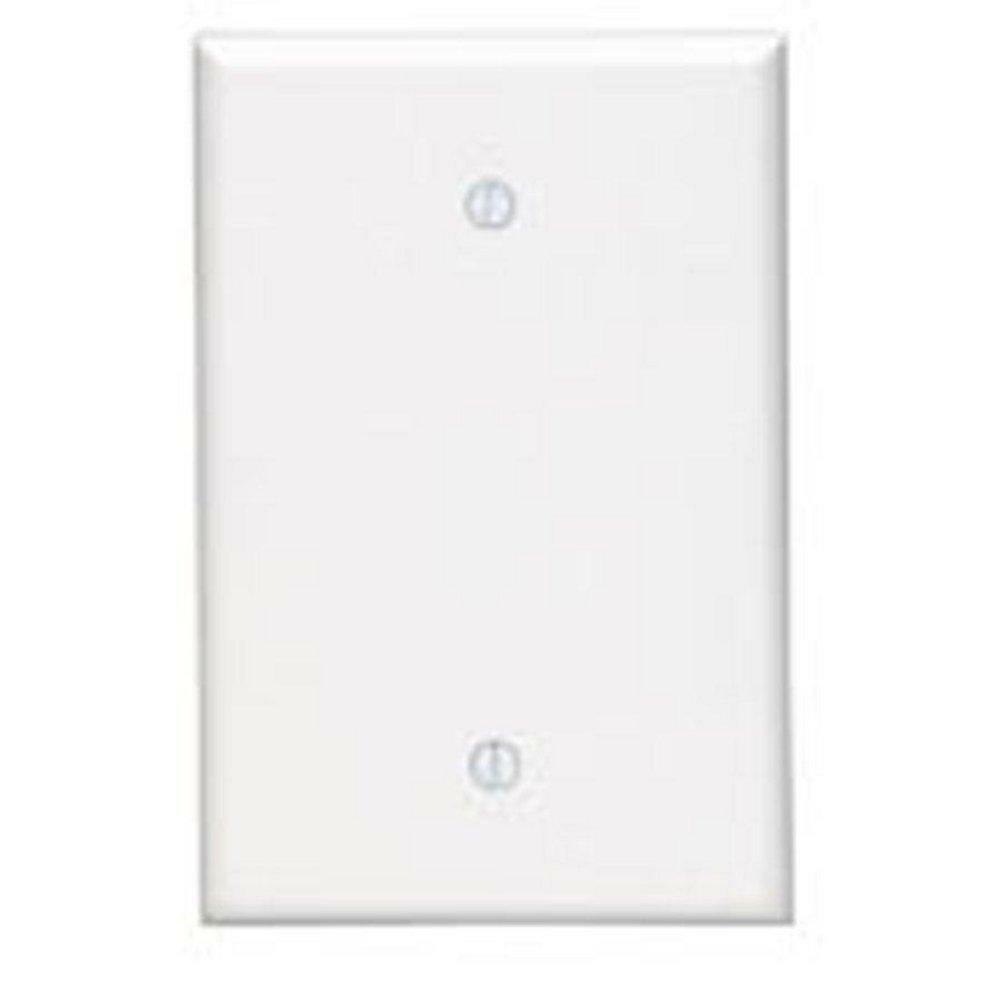 1-Gang Oversized Hard Plastic Blank Plate In Ivory Indoor Lighting Parts & Accessories Ivory