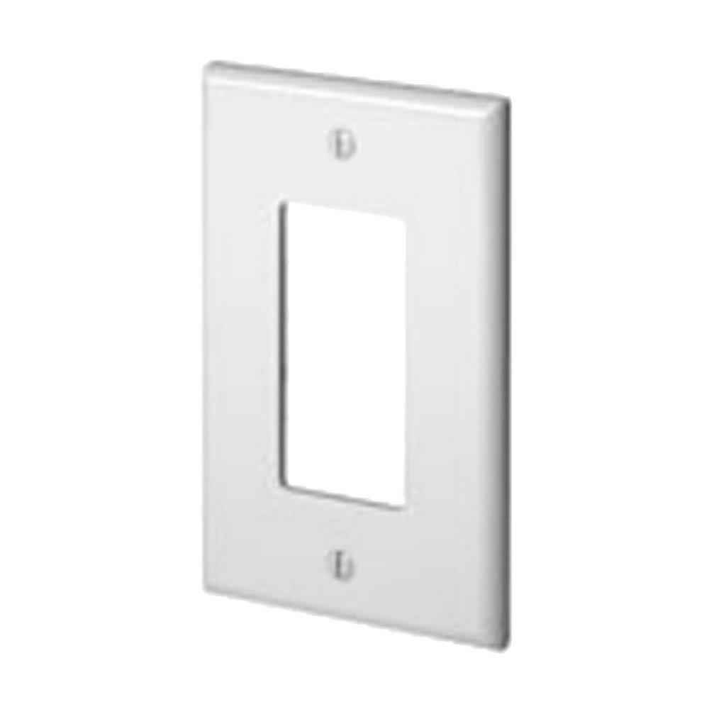 1 Gang Thermoplastic Nylon Wall Plate In White Indoor Lighting Parts & Accessories White