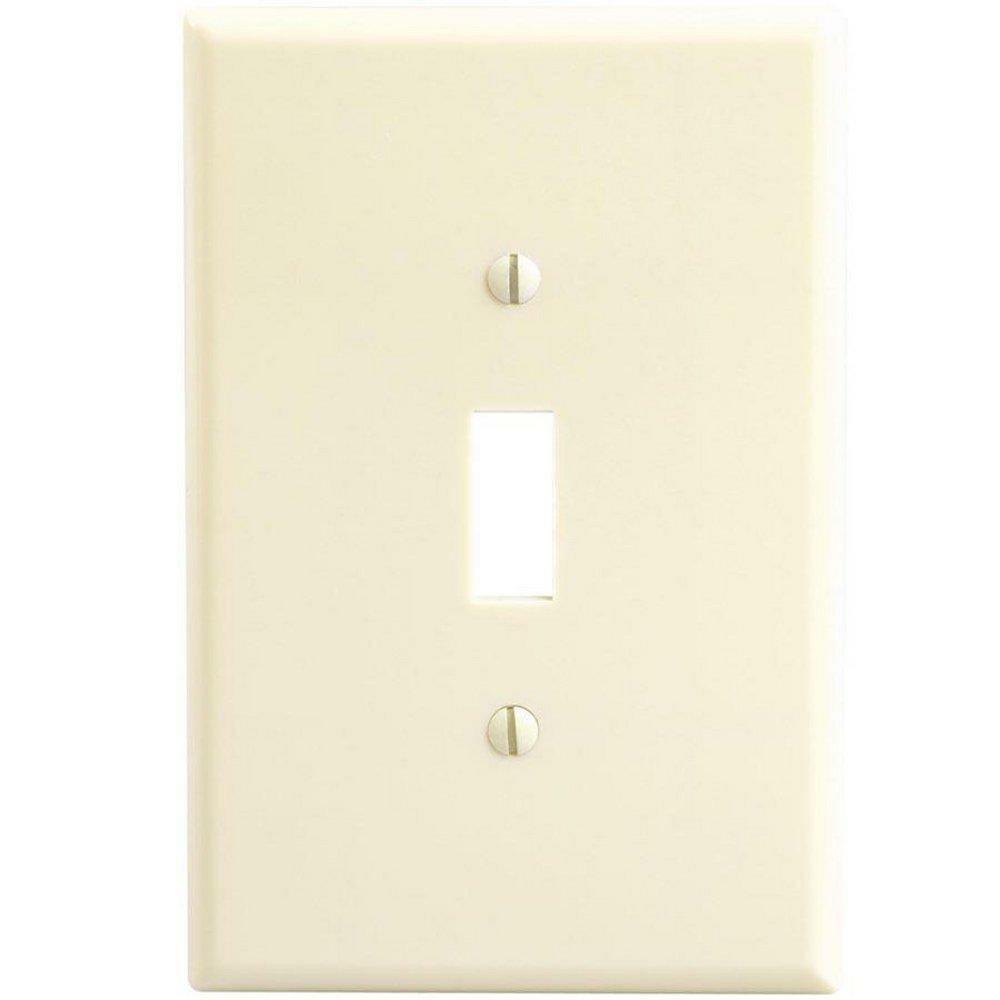 1 Gang Thermoset Plastic Wall Plate In Ivory Indoor Lighting Parts & Accessories