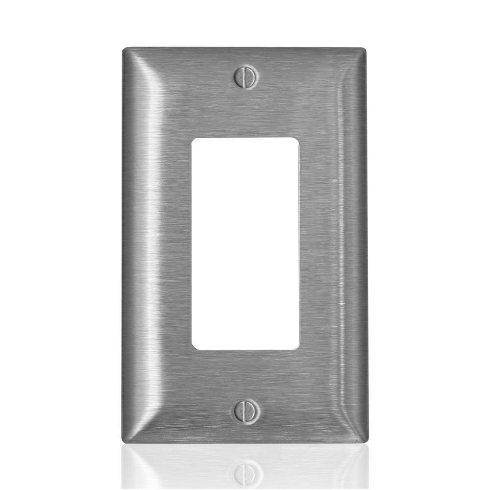 1 Gang Wall Plate In Stainless Steel Indoor Lighting Parts & Accessories Stainless Steel