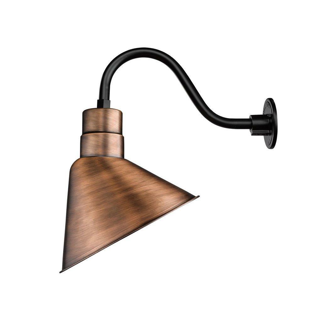 1-Light Angle Shade In Natural Copper Indoor Lighting Parts & Accessories Natural Copper