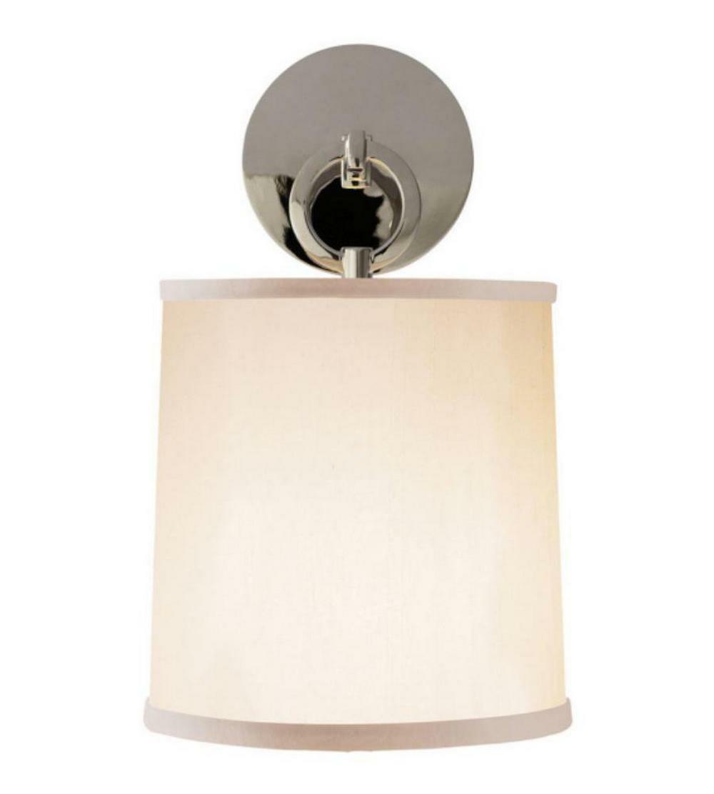 1-Light Decorative Wall Light In Polished Nickel Indoor Lighting Polished Nickel