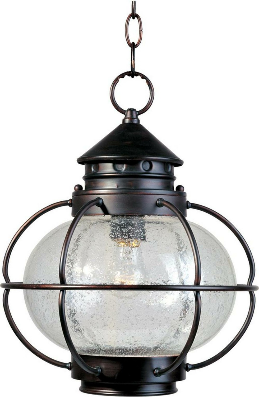 1-Light Outdoor Hanging Lantern In Oil Rubbed Bronze Outdoor Lighting Oil Rubbed Bronze