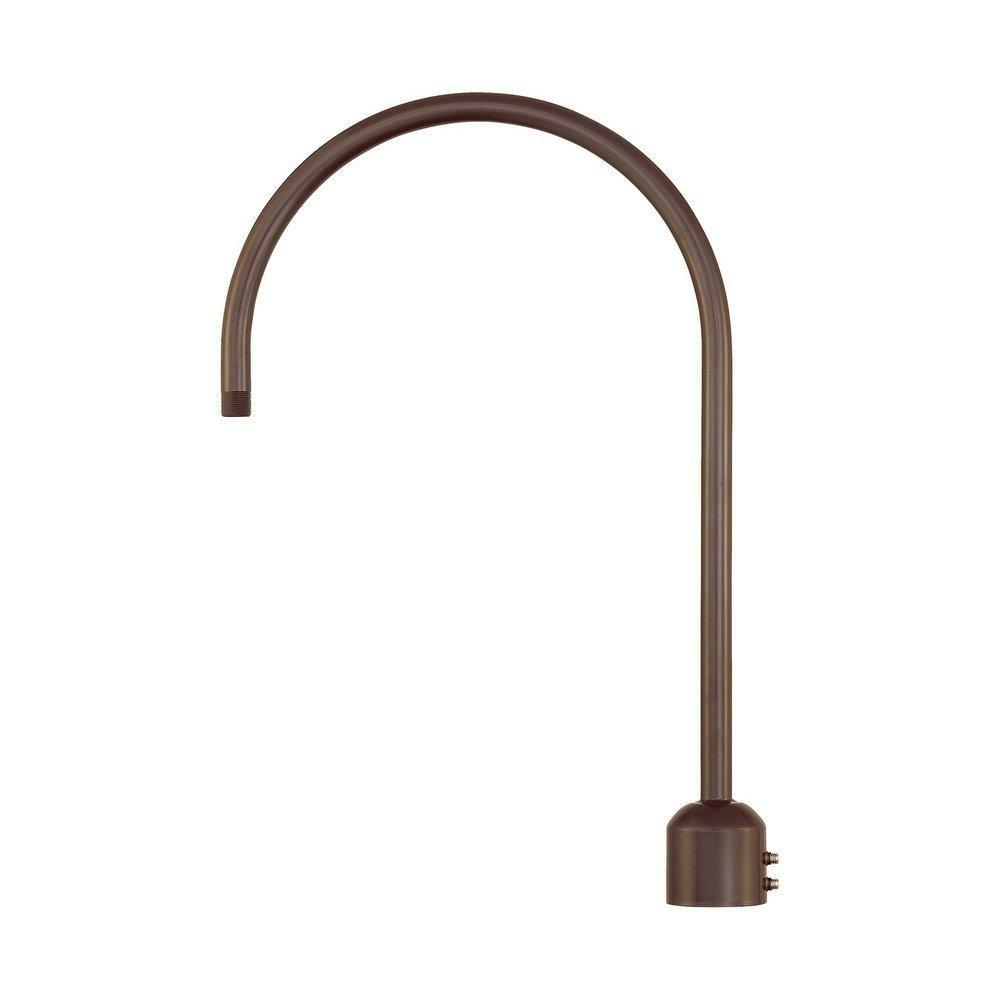 1-Light Post Adapter In Architectural Bronze Outdoor Lighting Architectural Bronze