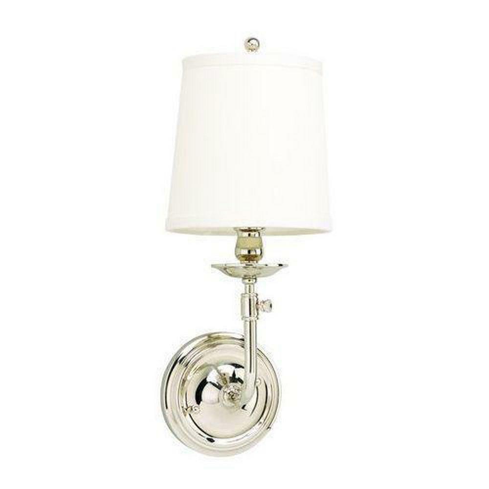 1-Light Wall Sconce In Polished Nickel Indoor Lighting Polished Nickel