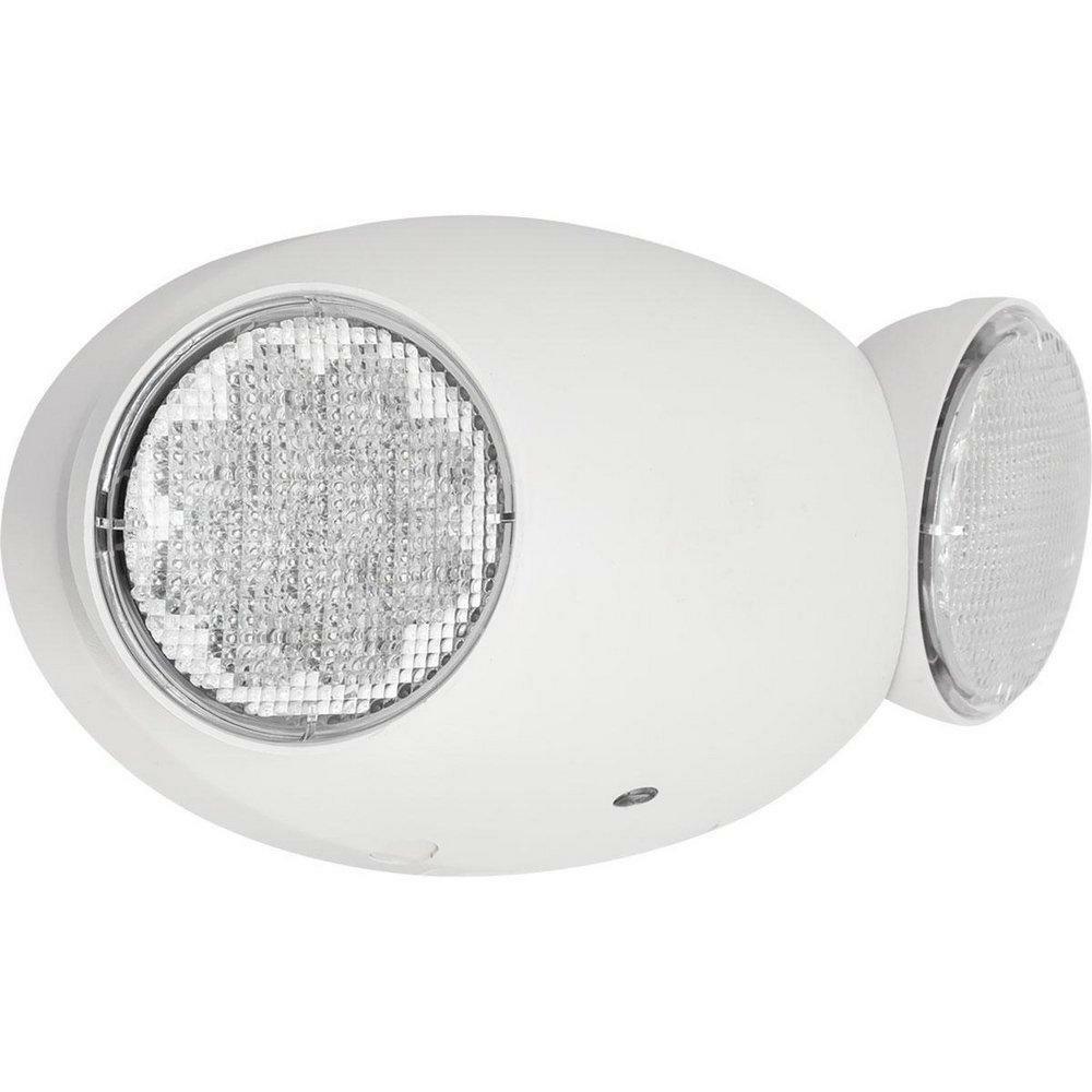 1 W 2 Light Led Emergency Light In White Outdoor Lighting White