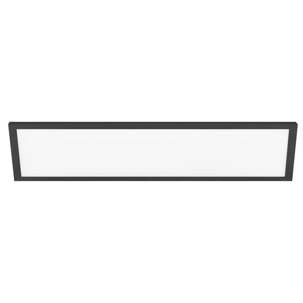 1 X 12-1/10 In. 50W 1-Light Led Contemporary Flush Mount Ceiling Fixture In Matte Black Ceiling Lighting Matte Black