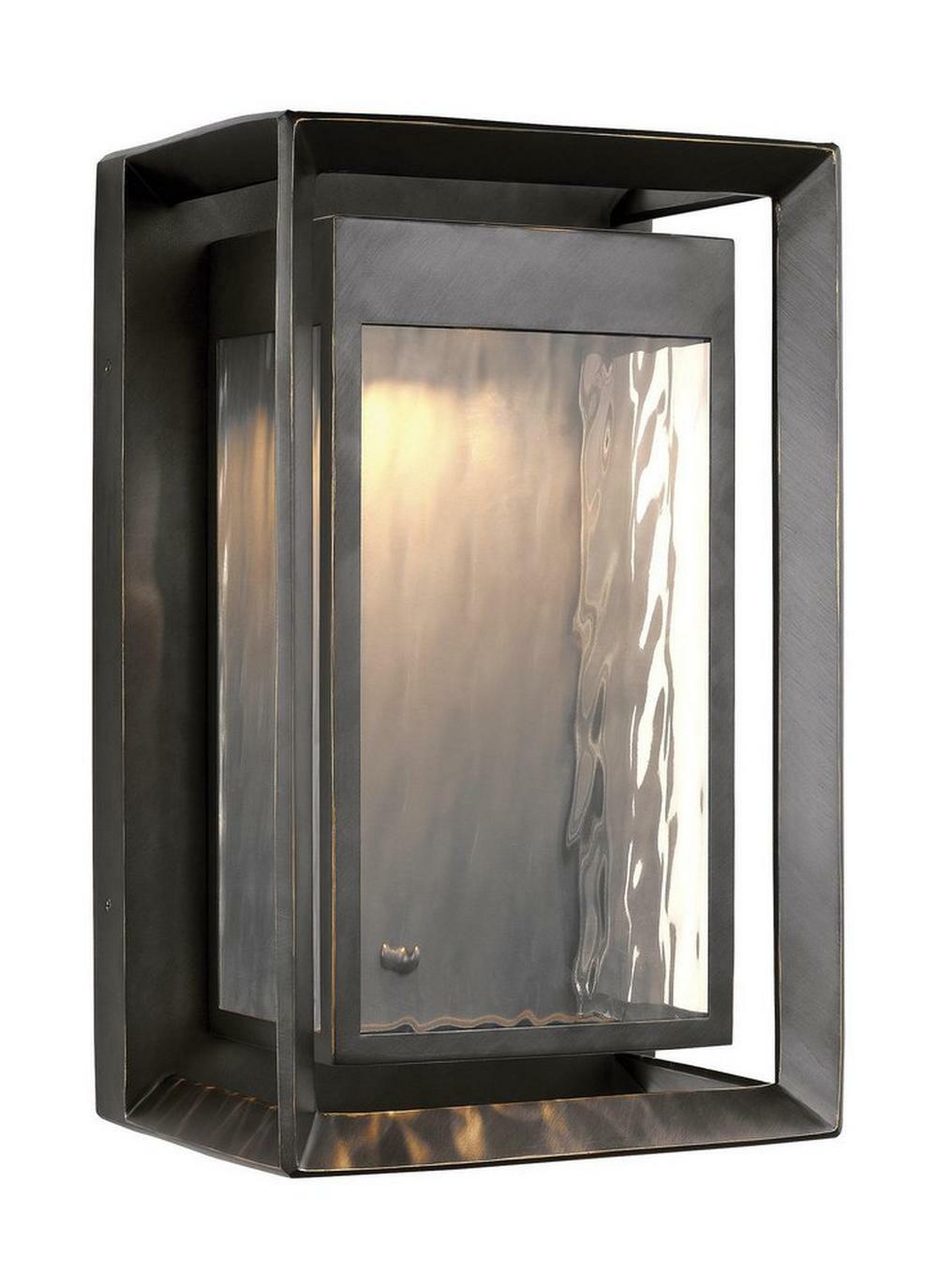 10 X 16-1/4 In. 26W 1-Light Integrated Led Outdoor Wall Sconce In Antique Bronze Outdoor Lighting Antique Bronze