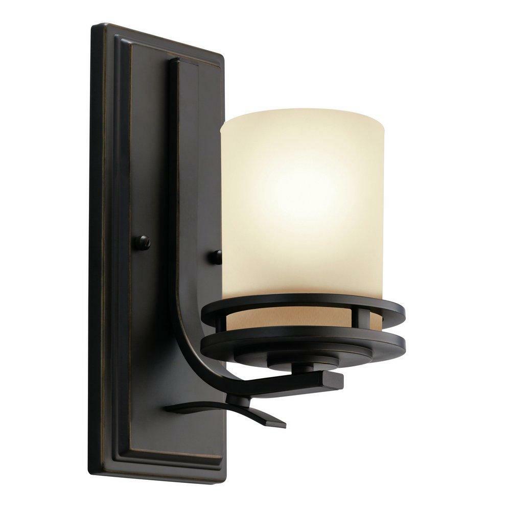 100 W 8 In. 1-Light Medium Wall Sconce In Olde Bronze Indoor Lighting Olde Bronze