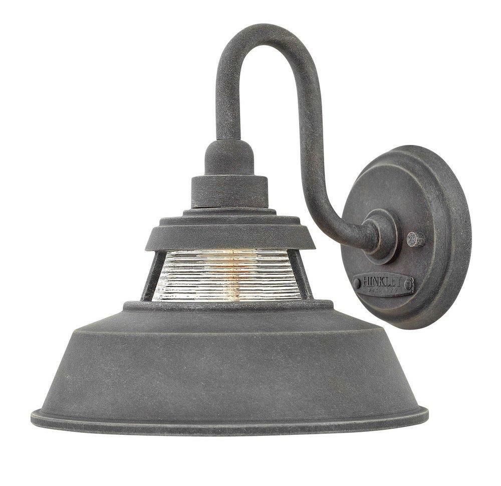 100W 1-Light Medium E-26 Incandescent Wall Sconce In Aged Zinc Indoor Lighting Aged Zinc