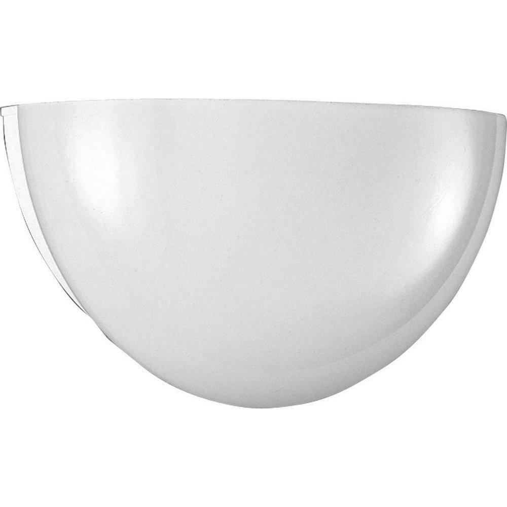 100W 1-Light Medium E-26 Wall Sconce In White Indoor Lighting White