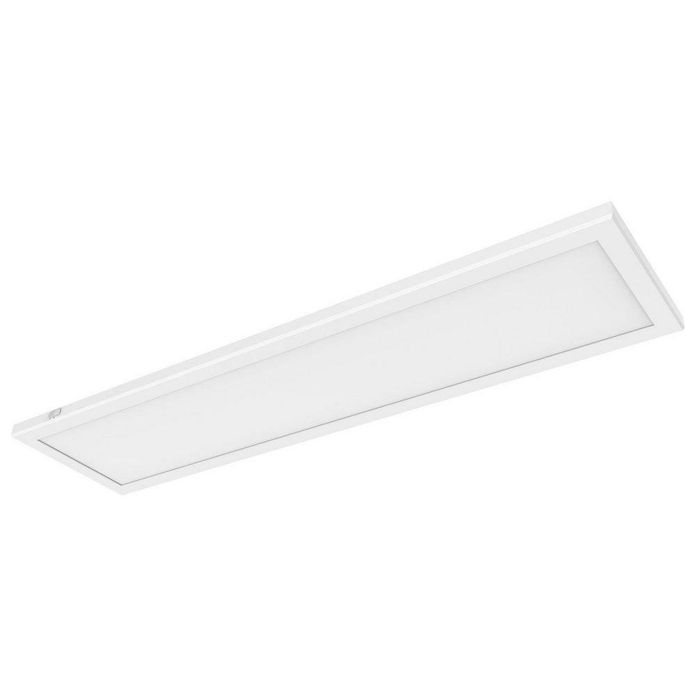 11-5/6 X 1-3/50 In. 47W 1-Light Led Contemporary Flush Mount Ceiling Fixture In White Ceiling Lighting White