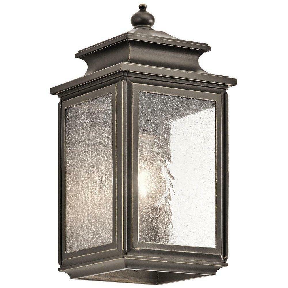 12-1/4 In. 100W 1-Light Outdoor Wall Sconce In Olde Bronze Outdoor Lighting Olde Bronze