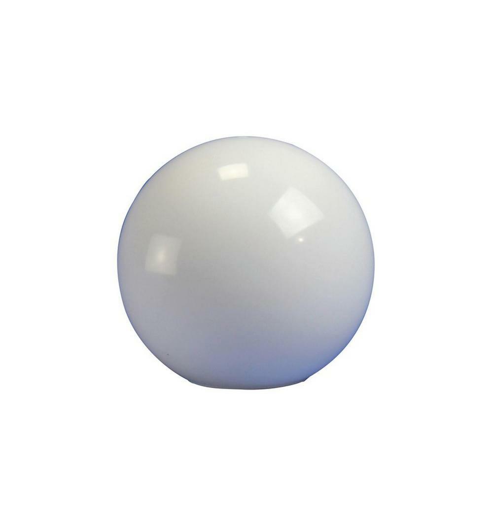 12 In. Flush Fitter Acrylic Globe Shade In White Indoor Lighting Parts & Accessories White