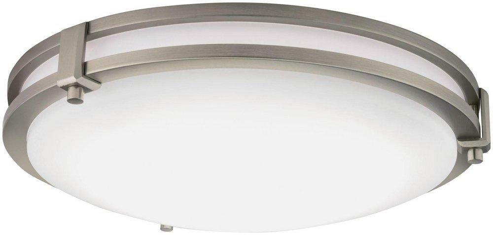 13 In. 3000K Led Semi-Flush Mount In Brushed Nickel Ceiling Lighting Brushed Nickel