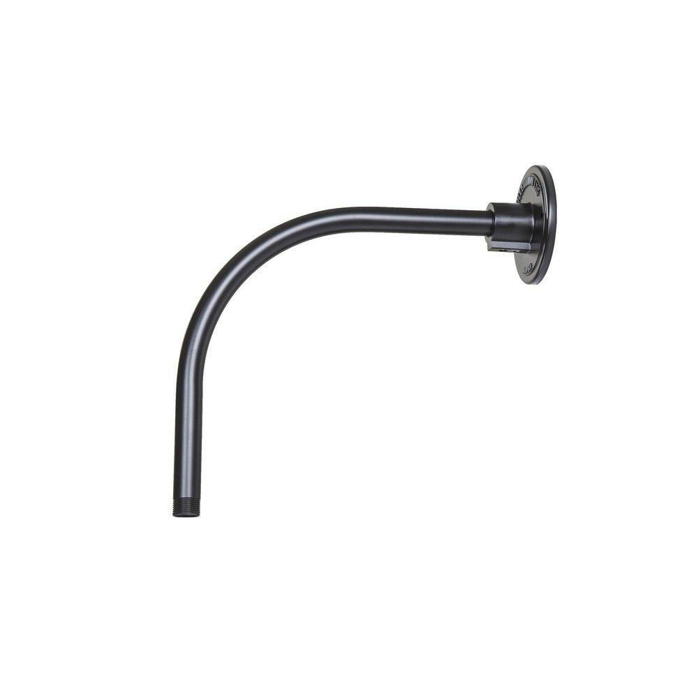 13 In. Goose Neck Stem In Satin Black Indoor Lighting Parts & Accessories Satin Black