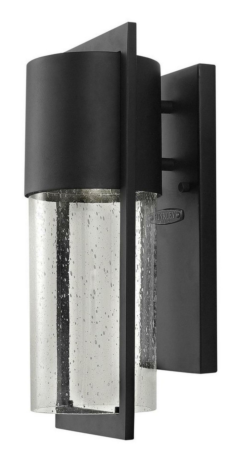 15-1/2 In. 75W 1-Light Outdoor Wall Lantern In Black Outdoor Lighting Black