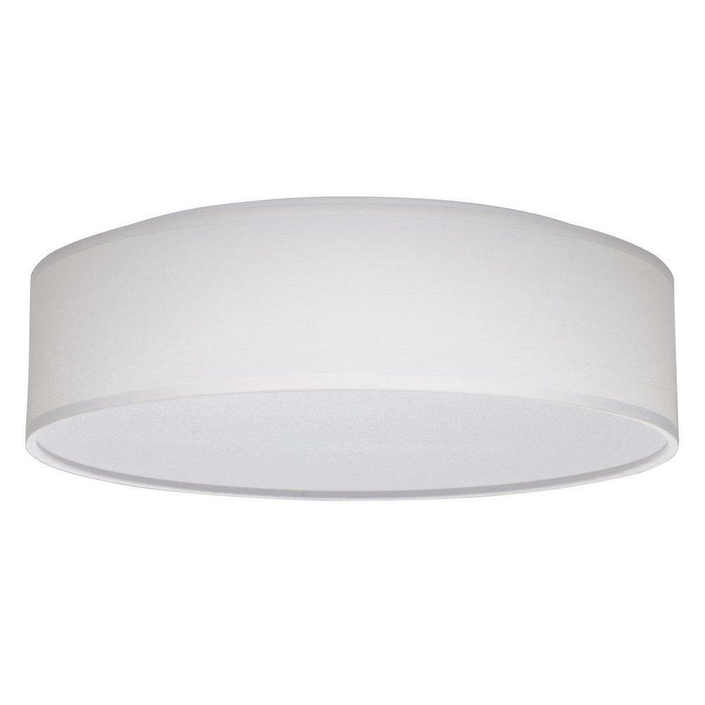 15 X 4-4/7 In. 20W 1-Light Integrated Led Flush Mount Ceiling Fixture In White Ceiling Lighting White