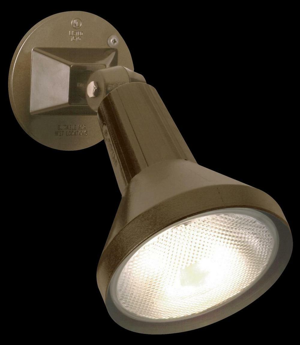 150 W 1 Light Incandescent Flood Light In Bronze Outdoor Lighting Bronze