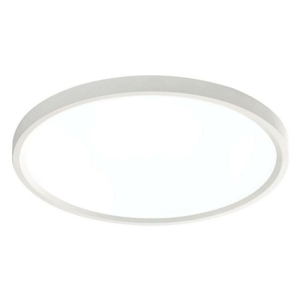 15/16 X 15-5/8 In. 25W 1-Light Integrated Led Flush Mount Ceiling Fixture In White Ceiling Lighting White