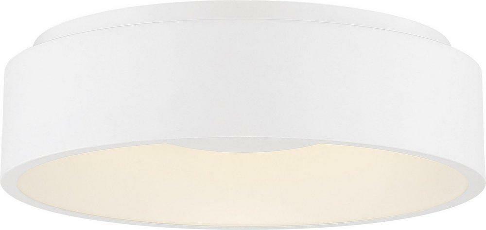 17-3/4 In. 20W 1-Light Led Flush Mount Ceiling Fixture In White Ceiling Lighting White