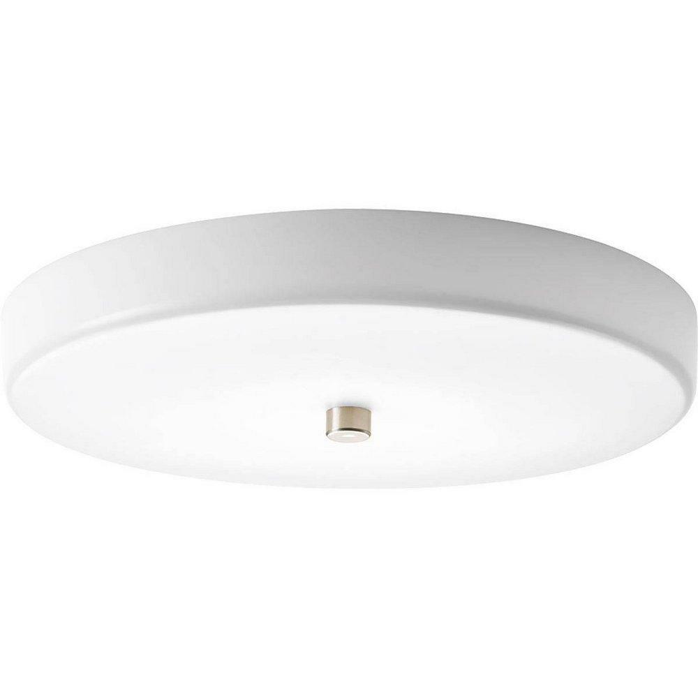 17W 1-Light 120V Led Round Wall Or Ceiling Mount Fixture In Brushed Nickel Ceiling Lighting Brushed Nickel