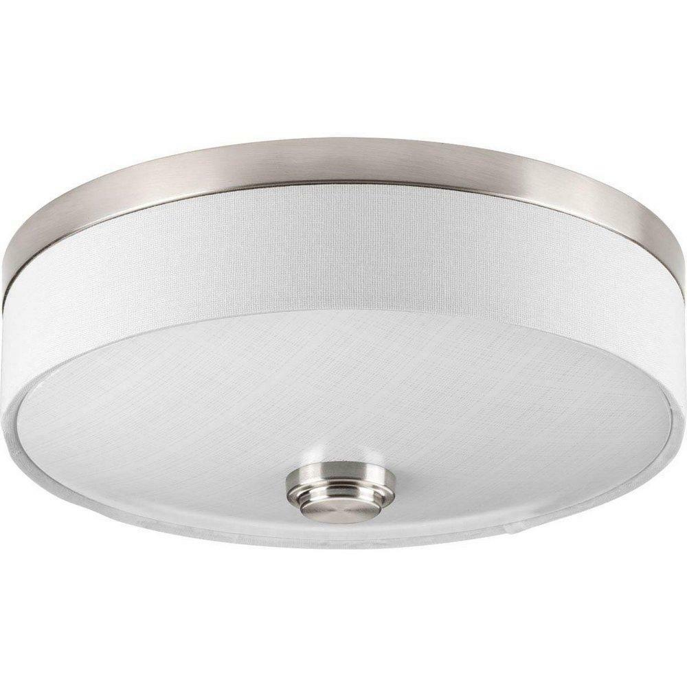 17W 1-Light Led Flushmount Ceiling Fixture In Brushed Nickel Ceiling Lighting Brushed Nickel