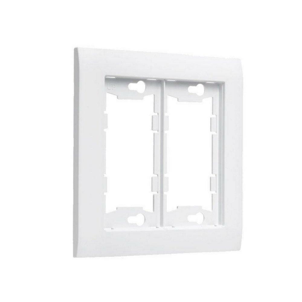 2-Gang Wall Plate In White Indoor Lighting Parts & Accessories White