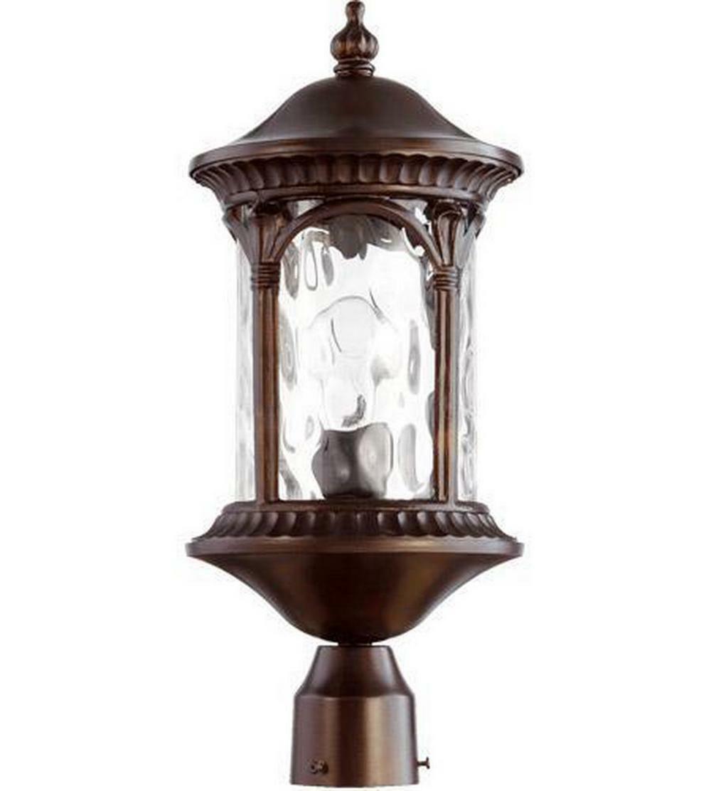 20 In. 1-Light Outdoor Post Lantern In Oiled Bronze Outdoor Lighting Oiled Bronze