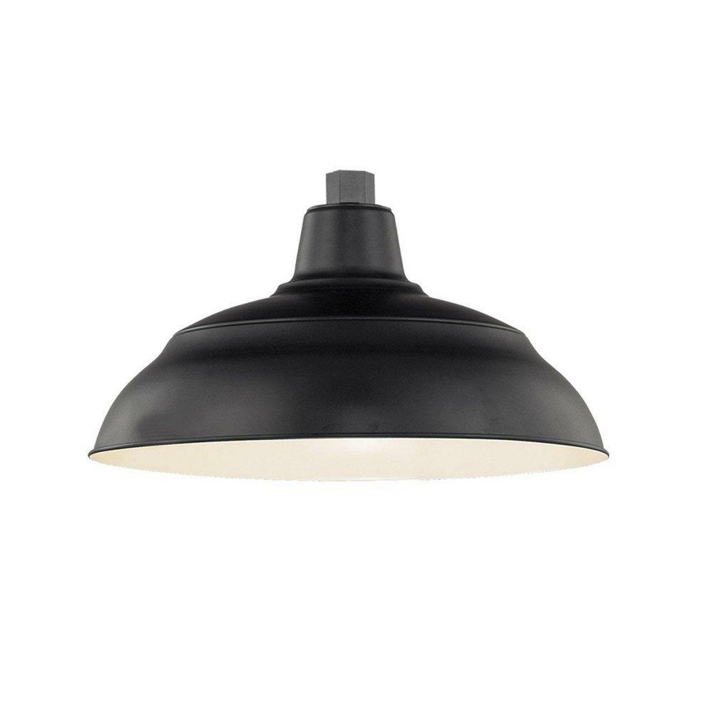 200W 1-Light Pendant In Satin Black Indoor Lighting Satin Black