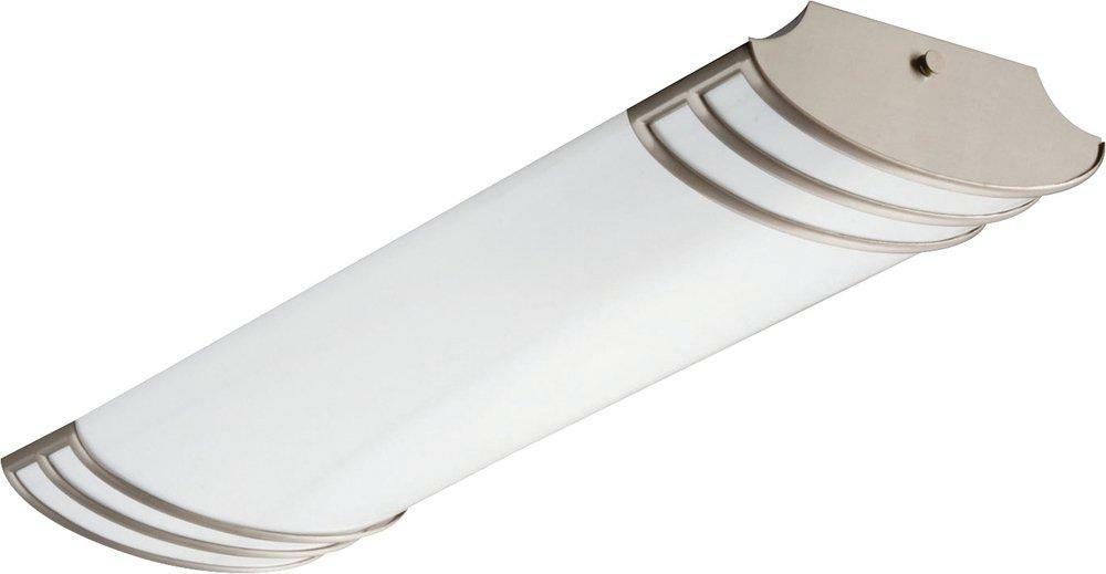 25 In. 26W Led Linear Flush Mount Ceiling Fixture In Brushed Nickel Ceiling Lighting Brushed Nickel