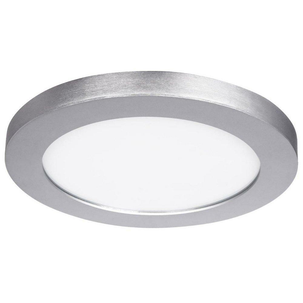 25 W Integrated Led Flush Mount Ceiling Fixture In Brushed Nickel Ceiling Lighting Nickel