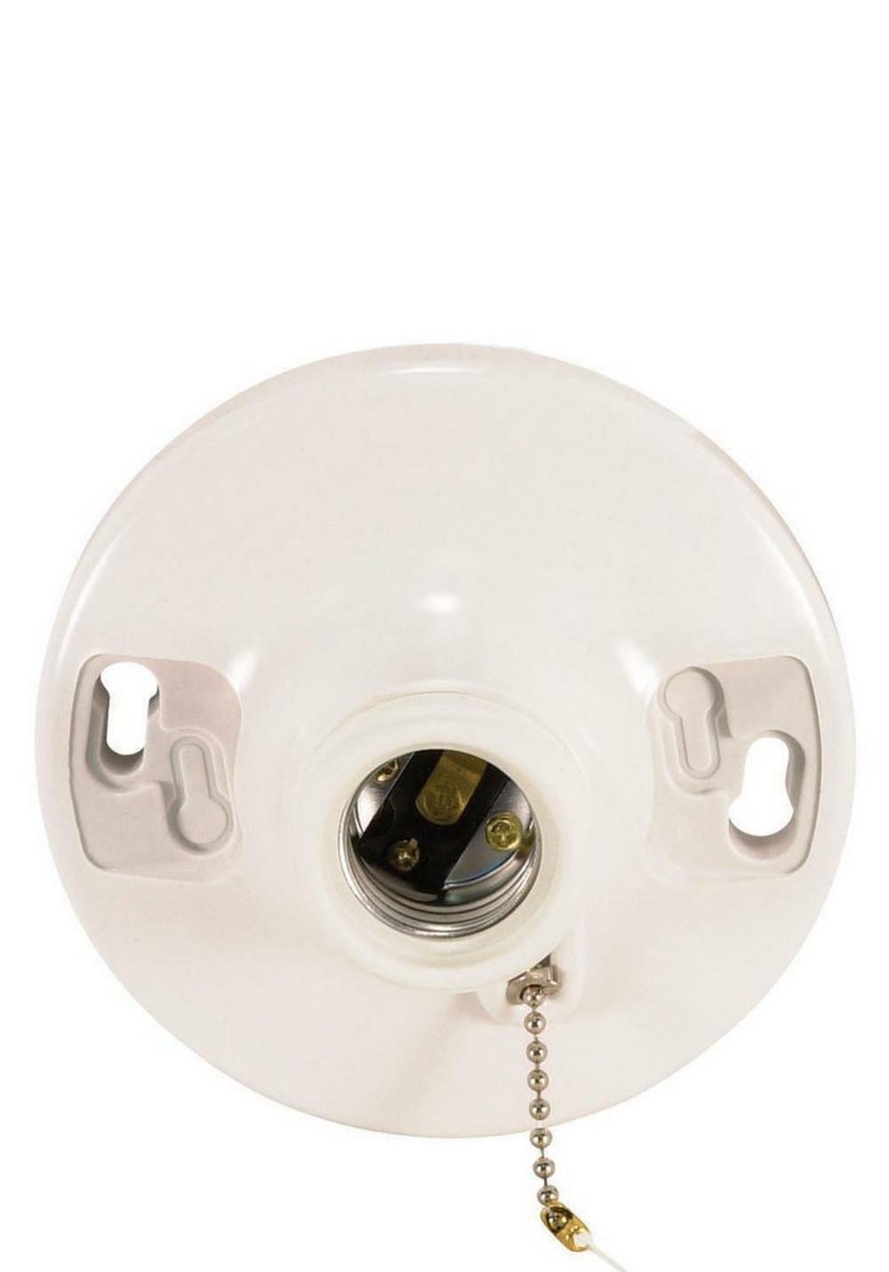 250W Phenolic Receptacle In White Indoor Lighting Parts & Accessories White