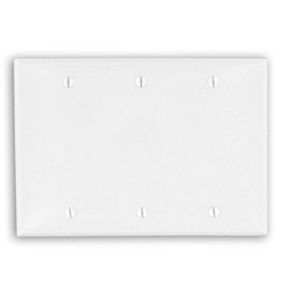 3 Gal Blank Wall Plate Box Mount In White Indoor Lighting Parts & Accessories White