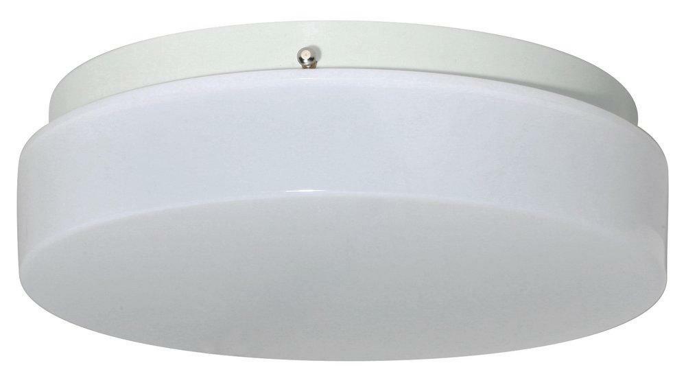 3 In. 13W 1-Light Led Flush Mount Ceiling Fixture In White Ceiling Lighting White