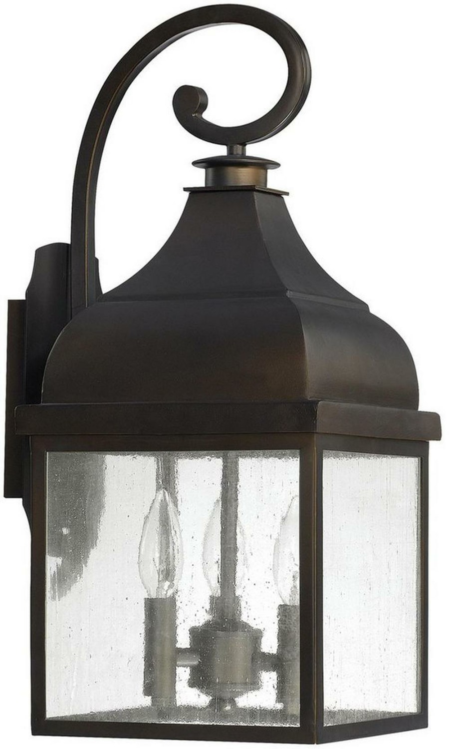 3-Light Outdoor Wall Lantern In Old Bronze Outdoor Lighting Old Bronze