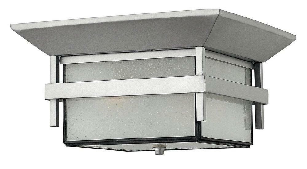 30W 1-Light Integrated Led Outdoor Ceiling Fixture In Titanium Outdoor Ceiling Lighting Titanium