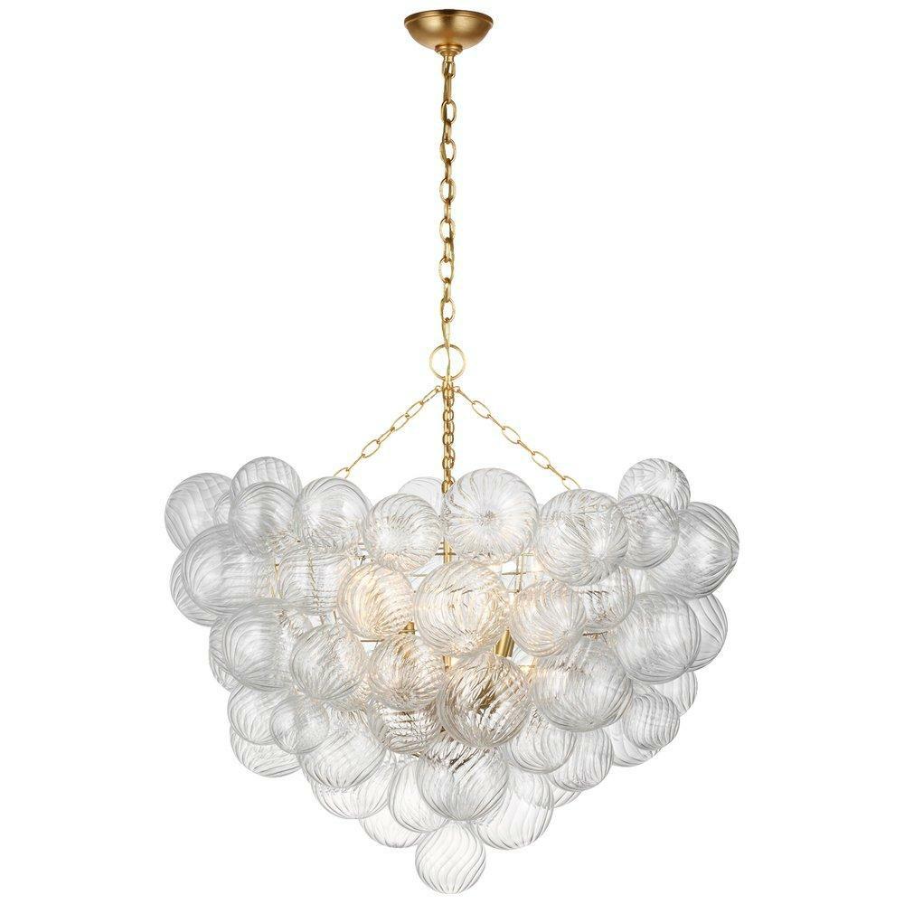 35-1/2 X 37-3/4 In. 6.5W 1-Tier 12-Light Led Transitional Chandelier In Gild Chandeliers Gild