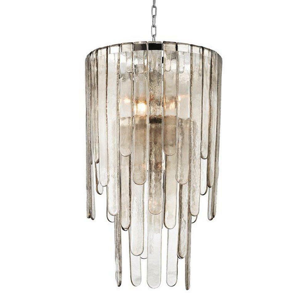 35-3/4 In. 60W 9-Light Candelabra E-12 Base Large Pendant In Polished Nickel Indoor Lighting Polished Nickel