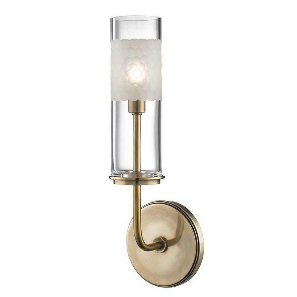 35W 1-Lightwedge Xenon Wall Sconce In Aged Brass Indoor Lighting Aged Brass