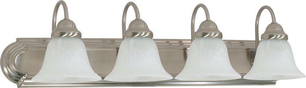 4 Light 60W 30 In. Vanity Brushed Nickel Bathroom Lighting Brushed Nickel