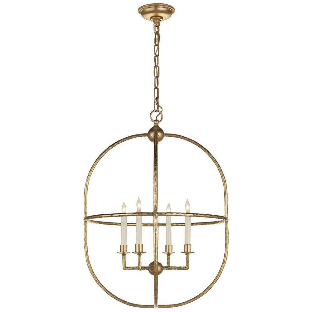 4-Light Candelabra E-12 Ceiling Light In Gild Chandeliers Gild