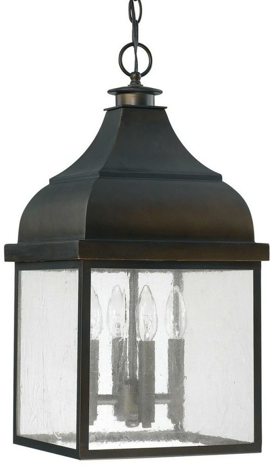 4-Light Outdoor Hanging Lantern In Old Bronze Outdoor Lighting Old Bronze