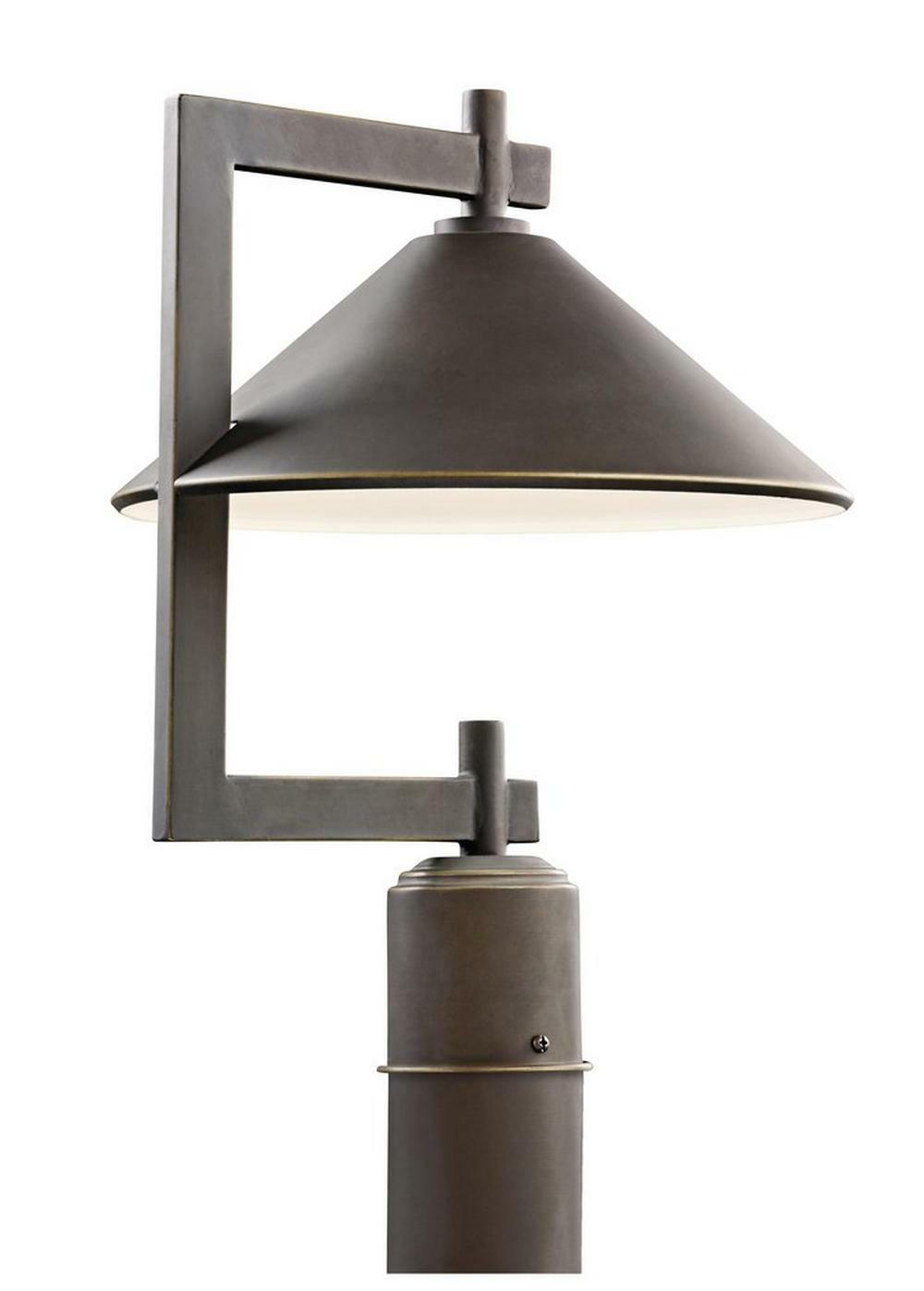 40W 1-Light Outdoor Post Lamp In Olde Bronze Outdoor Lighting Olde Bronze