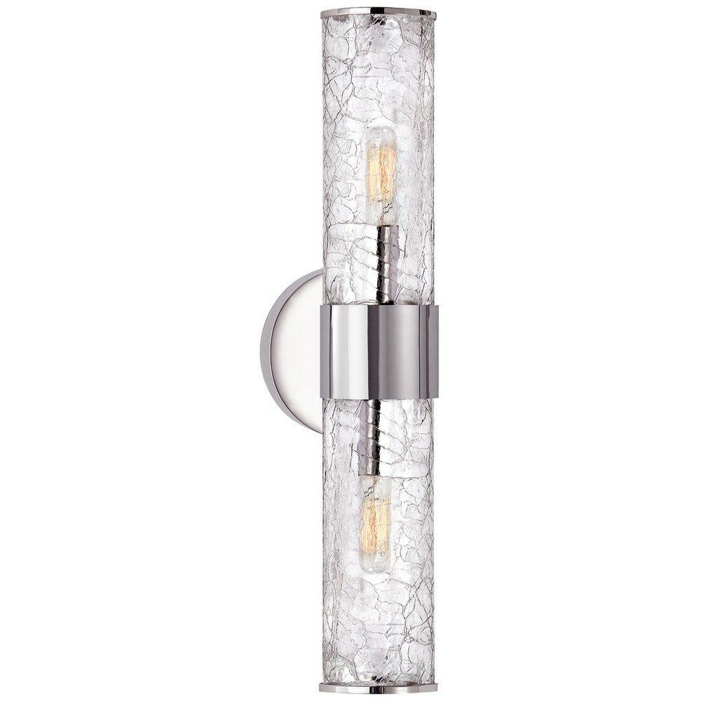 40W 2-Light Intermediate E-17 Wall Sconce In Polished Nickel Indoor Lighting Polished Nickel