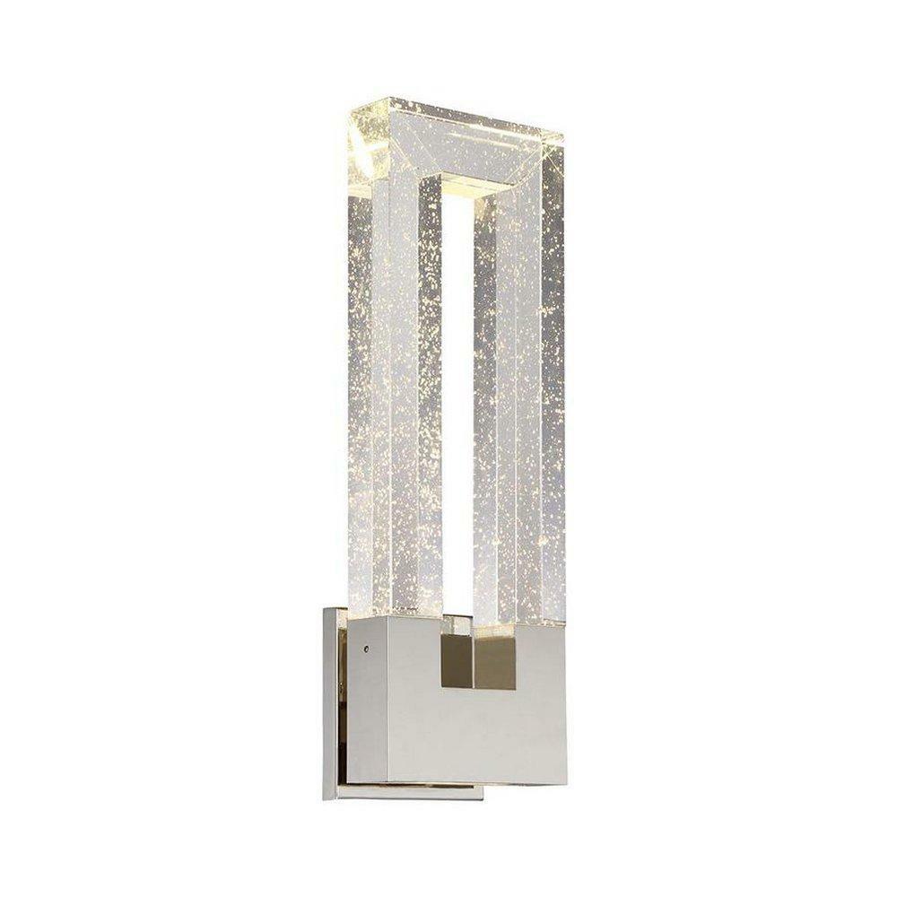 40W 2-Light Led Wall Sconce In Polished Nickel Indoor Lighting Polished Nickel