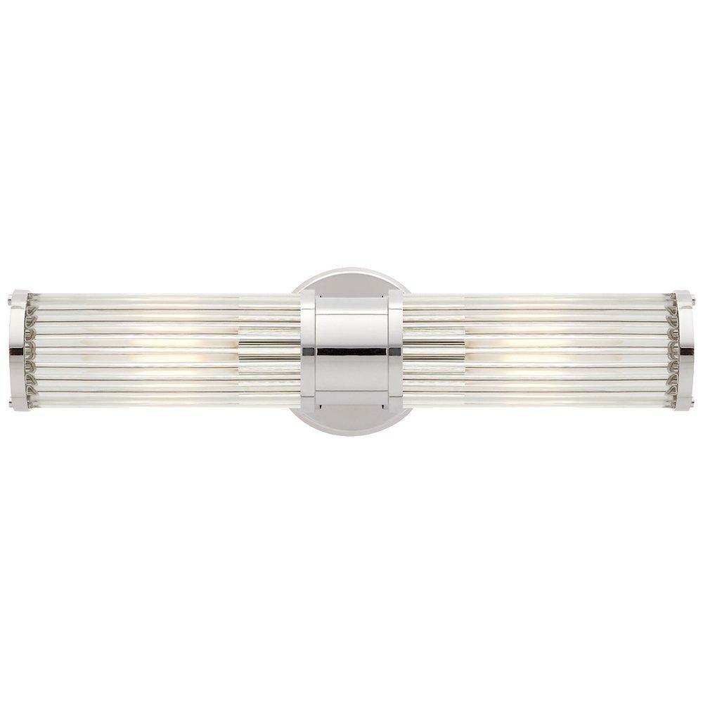 40W 2-Light Medium E-26 Wall Sconce In Polished Nickel Indoor Lighting Polished Nickel