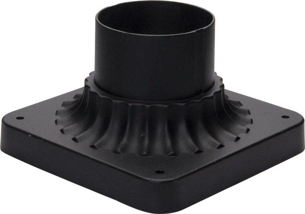 5-3/4 In. Outdoor Essentials Cast Pier Mount In Black Outdoor Lighting Black