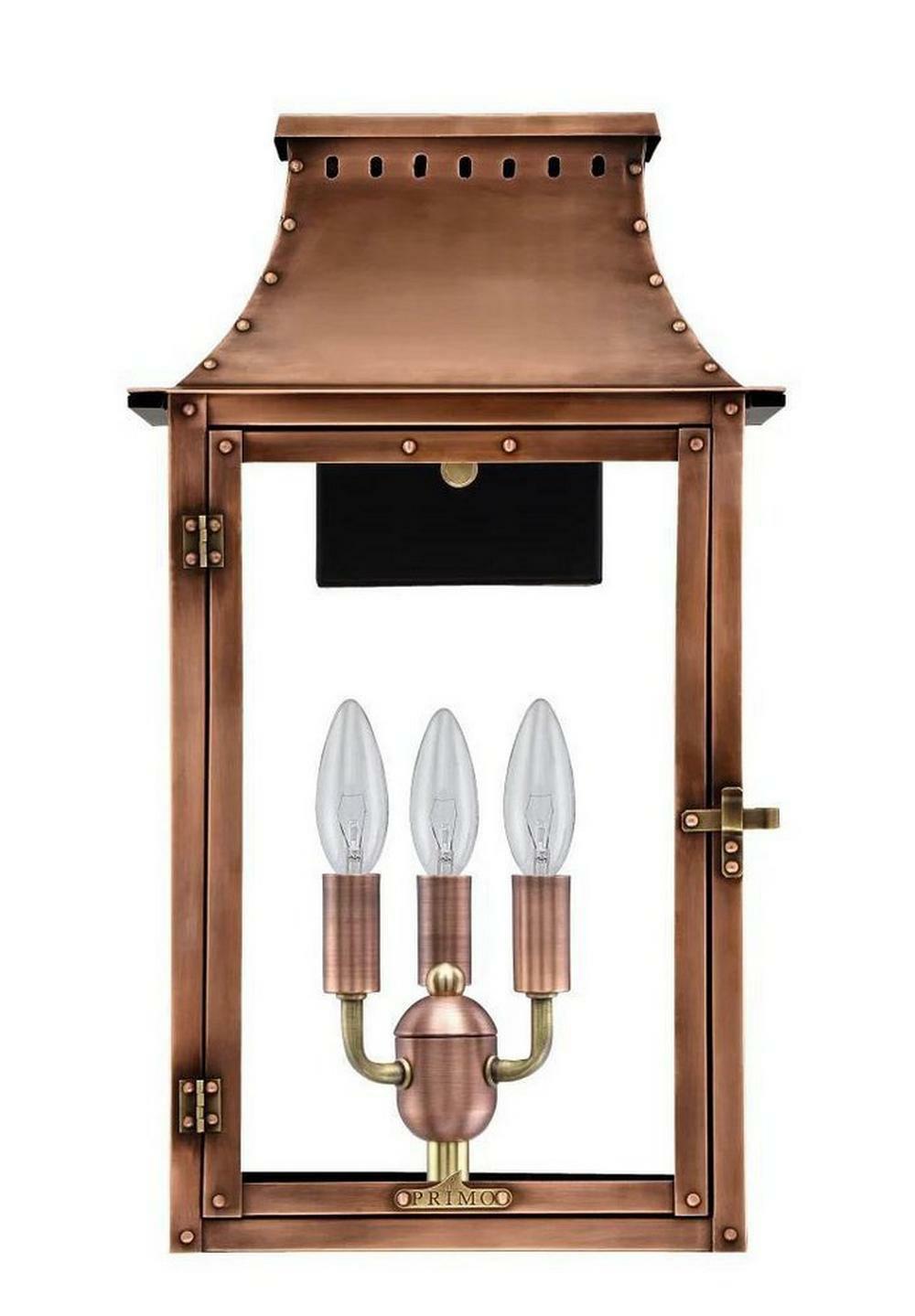 50W Post Lantern In Aged Copper Outdoor Lighting Aged Copper